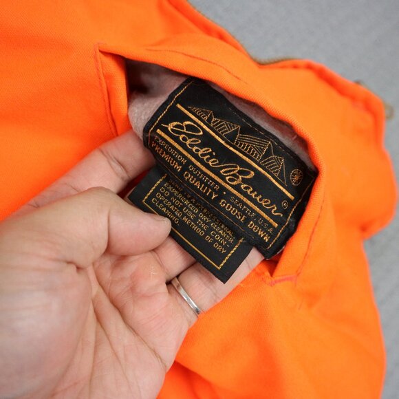 Eddie Bauer 1980s Vintage Reversible Duck Vest Mens Medium - Picture 8 of 8